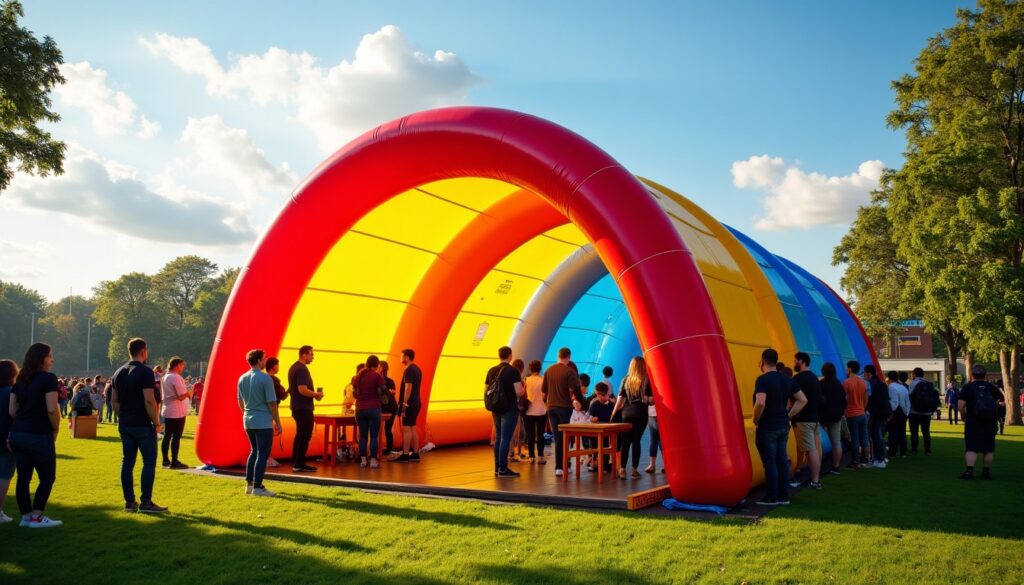 Tente gonflable : la révolution incontournable du marketing en plein air