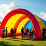 Tente gonflable : la révolution incontournable du marketing en plein air