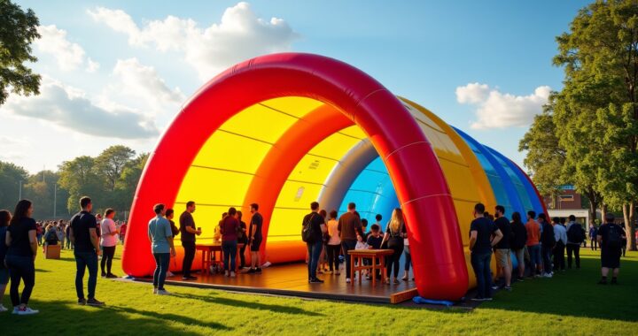 Tente gonflable : la révolution incontournable du marketing en plein air